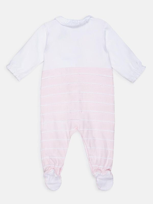 Front Opening Babysuit With Mock Cardigan image number 1